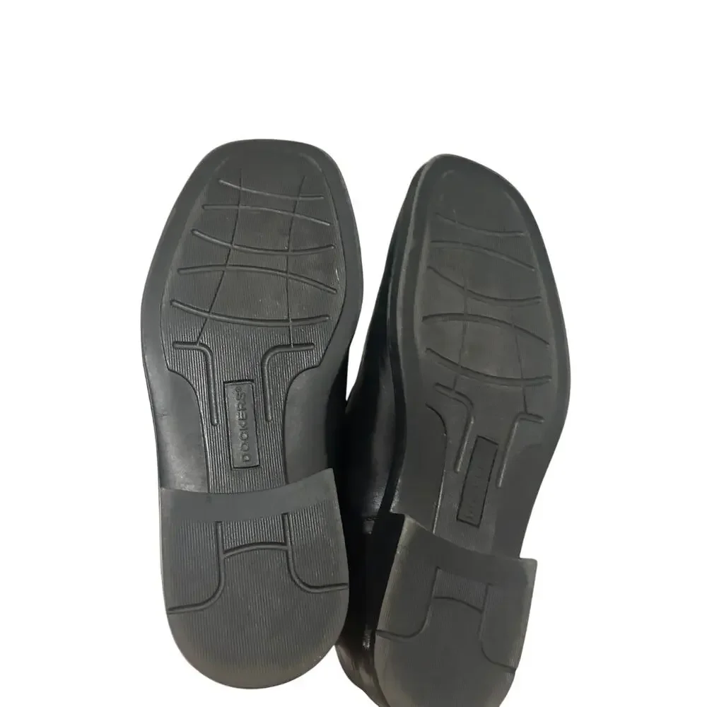 Dockers Men's 8 Black Emptor Slip On Synthetic Leather Round Toe Dress Shoe